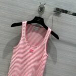 Chanel Knitted Vest Pink For Women