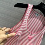 Chanel Knitted Vest Pink For Women