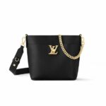 Louis Vuitton Lock And Walk Bag Black For Women M24006- 20.5 Cm/ 8 Inches