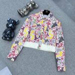 Chanel Printed Denim Suit Multicolor For Women