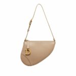 Christian Dior Saddle Rodeo Pouch Biscuit For Women S5909CCEH_M55U - 20 Cm/ 8 Inches