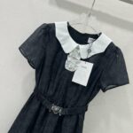 Chanel Short Sleeved Dress Black For Women