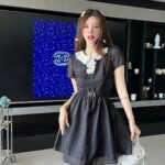 Chanel Short Sleeved Dress Black For Women