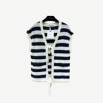 Dior Striped Knitted Camisole White For Women