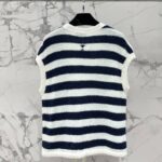 Dior Striped Knitted Camisole White For Women