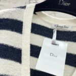 Dior Striped Knitted Camisole White For Women