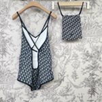 Dior Swimsuit Navy Blue For Women