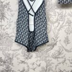 Dior Swimsuit Navy Blue For Women