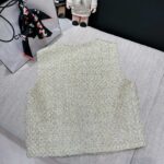 Chanel Tweed Vest Beige For Women
