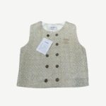 Chanel Tweed Vest Beige For Women