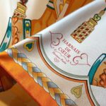 Hermes Harnais De Coeur Scarf 90 White For Women