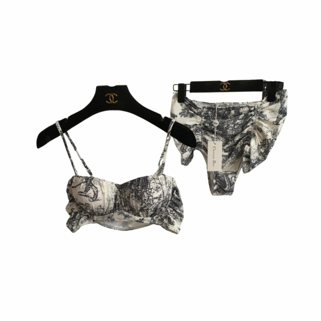 Dior Swimsuit Complex Pattern Beige For Women