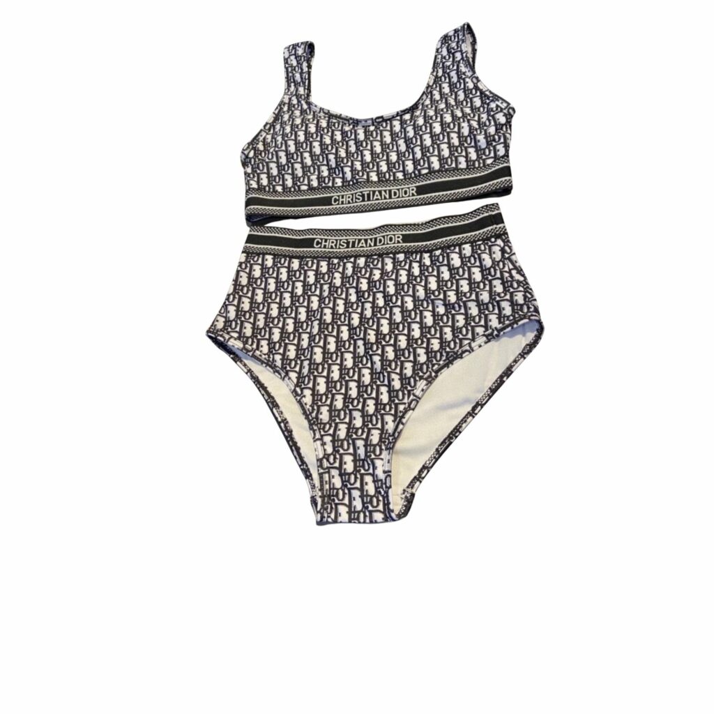 Dior Swimsuit Oblique Dark Blue For Women