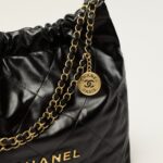 [True-to-ORIGINAL] Chanel 22 Bag Black For Women AS3261 B08037 94305- 16.4 Inches/42 Cm