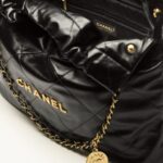 [True-to-ORIGINAL] Chanel 22 Bag Black For Women AS3261 B08037 94305- 16.4 Inches/42 Cm
