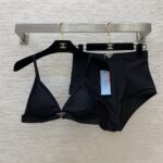 Prada Swimsuit Two Pieces Black For Women