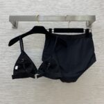 Prada Swimsuit Two Pieces Black For Women