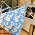 Dior Swimsuit Oblique Blue For Women