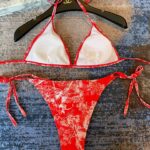 Dior Swimsuit Complex Pattern Two Pieces Pink For Women