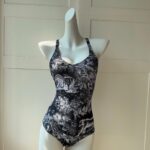 Dior Swimsuit Adjustable Cross Strap Black For Women