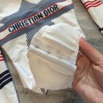 Dior Swimsuit Long Sleeves White For Women