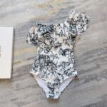 Dior Swimsuit Frill Black For Women