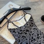 Chanel Swimsuit Douple C Black For Women
