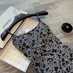 Chanel Swimsuit Douple C Black For Women