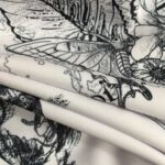 Dior Swimsuit Bird Pattern White For Women