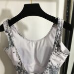 Dior Swimsuit Bird Pattern White For Women