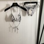 Dior Swimsuit Two Pieces Beige For Women