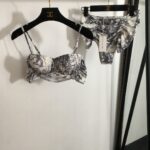 Dior Swimsuit Complex Pattern Beige For Women