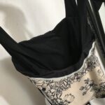 Dior Swimsuit Flowers Leaves Beige For Women