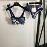 Dior Swimsuit Navy Blue For Women
