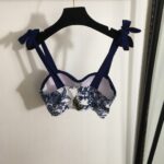 Dior Swimsuit Navy Blue For Women