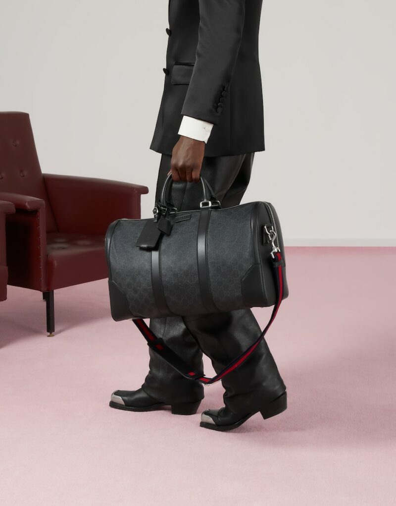 Gucci Carry-On Duffle Black For Men 17.3in/44cm 474131 K5IAN 1095