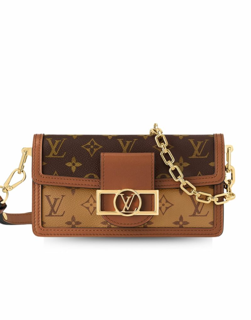 Louis Vuitton Dauphine East West Brown For Women 7.9in/20cm M46757