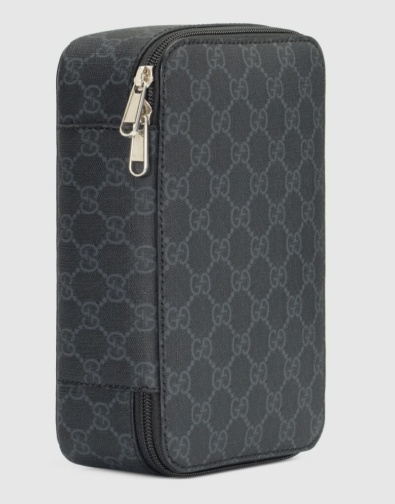 Gucci GG Mini Packing Cube Black 8.7in / 22cm 726657 KGD0N 1000