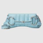 Gucci Horsebit Chain Medium Shoulder Bag Light Blue For Women 15 Inches/ 38 Cm 764255 AACU1 4811