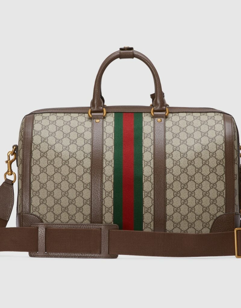 Gucci Savoy Medium Duffle Bag Beige For Men 17.3 In/ 44 Cm 724642 9C2ST 8746