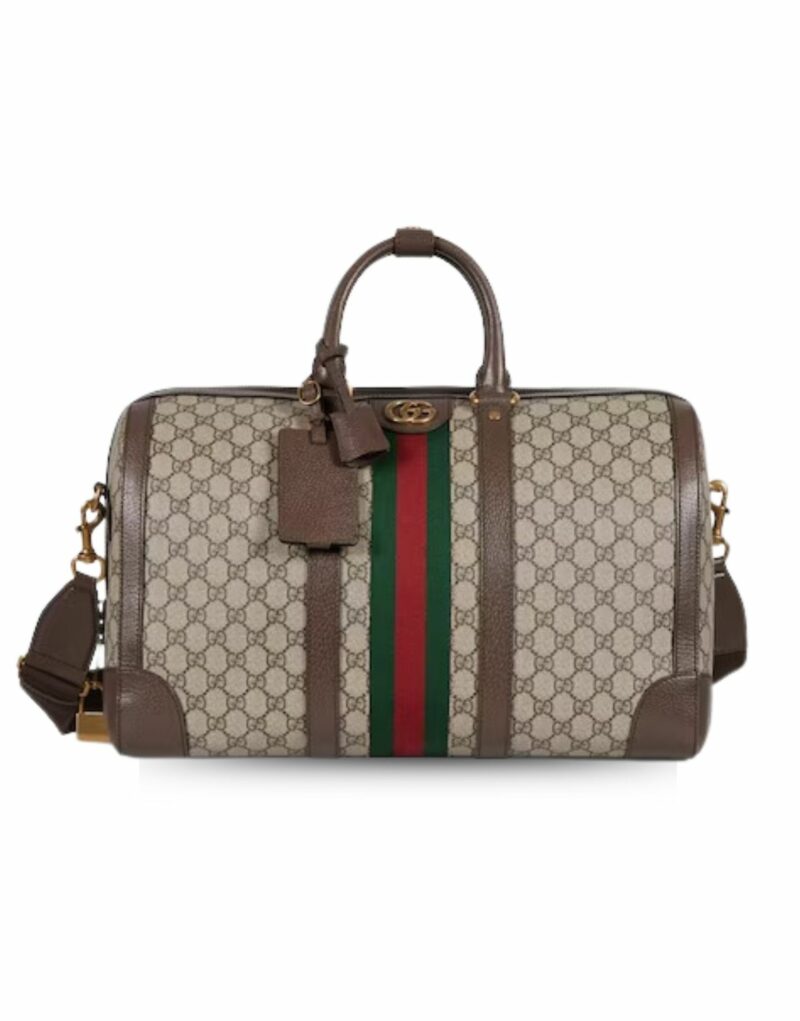 Gucci Savoy Medium Duffle Bag Beige For Men 17.3 In/ 44 Cm 724642 9C2ST 8746