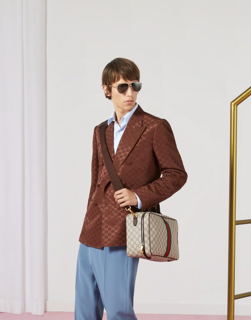 Gucci Savoy Shoe Case Beige For Men 10.2 in/ 26 cm 752587 9C2ST 8746