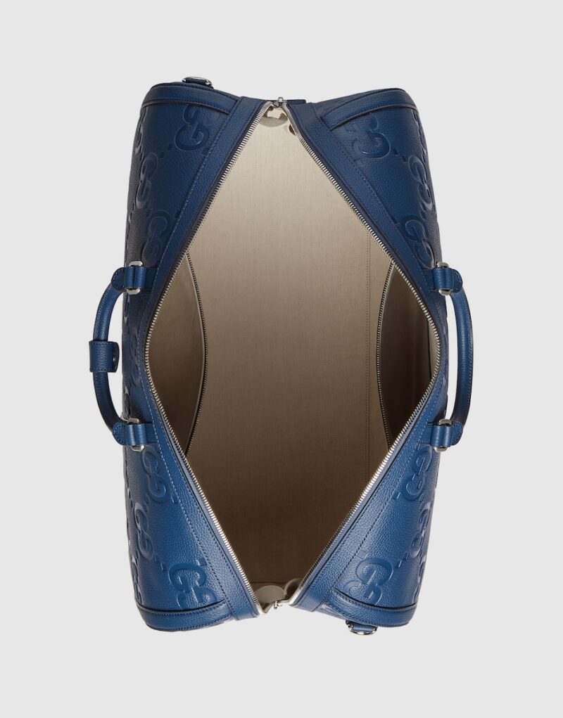 Gucci Jumbo GG Large Duffle Bag Blue For Men 20.5 In/ 52 Cm 725129 AABY7 4236