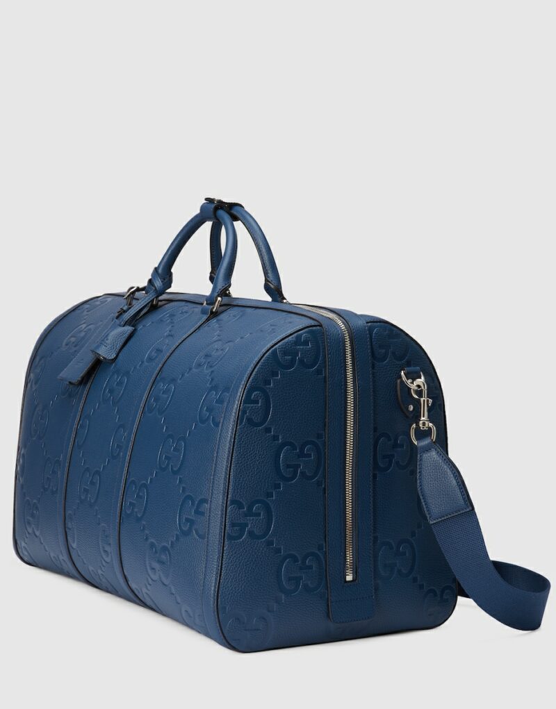 Gucci Jumbo GG Large Duffle Bag Blue For Men 20.5 In/ 52 Cm 725129 AABY7 4236