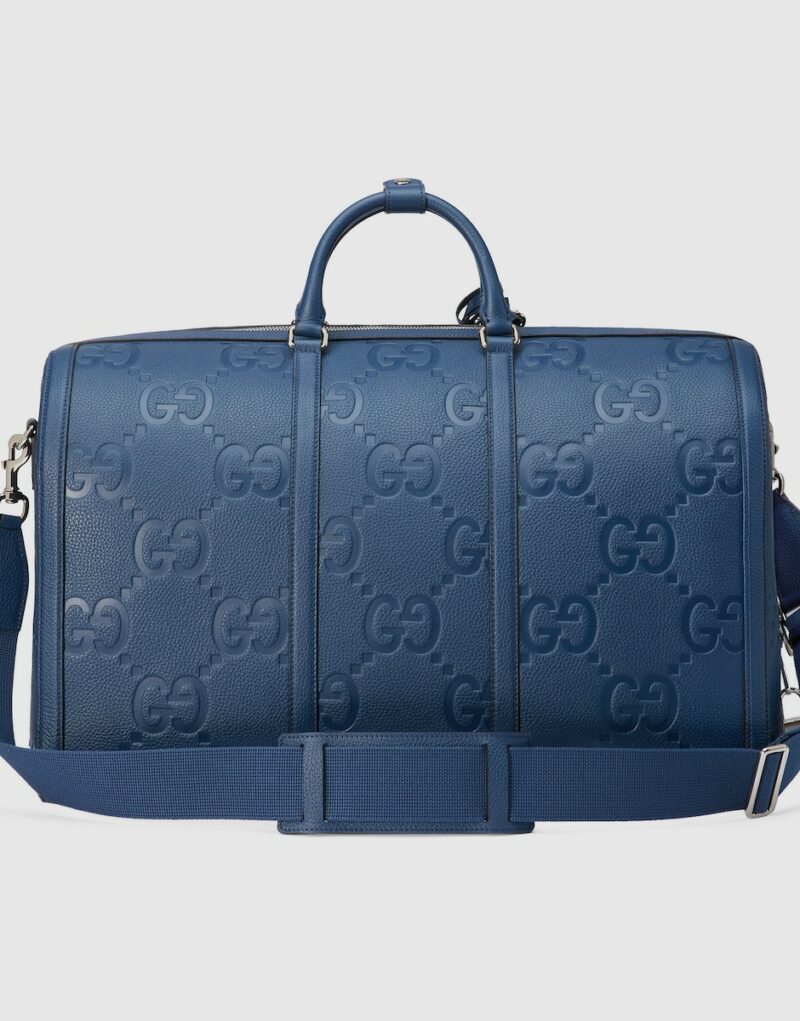 Gucci Jumbo GG Large Duffle Bag Blue For Men 20.5 In/ 52 Cm 725129 AABY7 4236