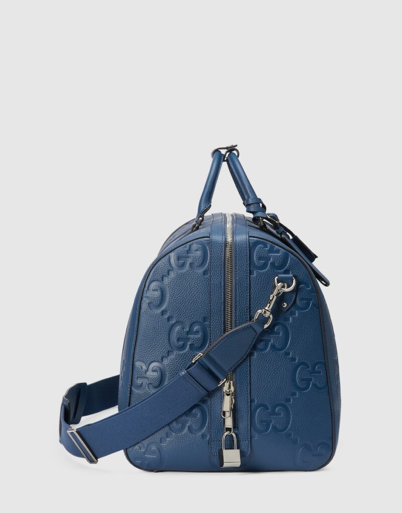 Gucci Jumbo GG Large Duffle Bag Blue For Men 20.5 In/ 52 Cm 725129 AABY7 4236