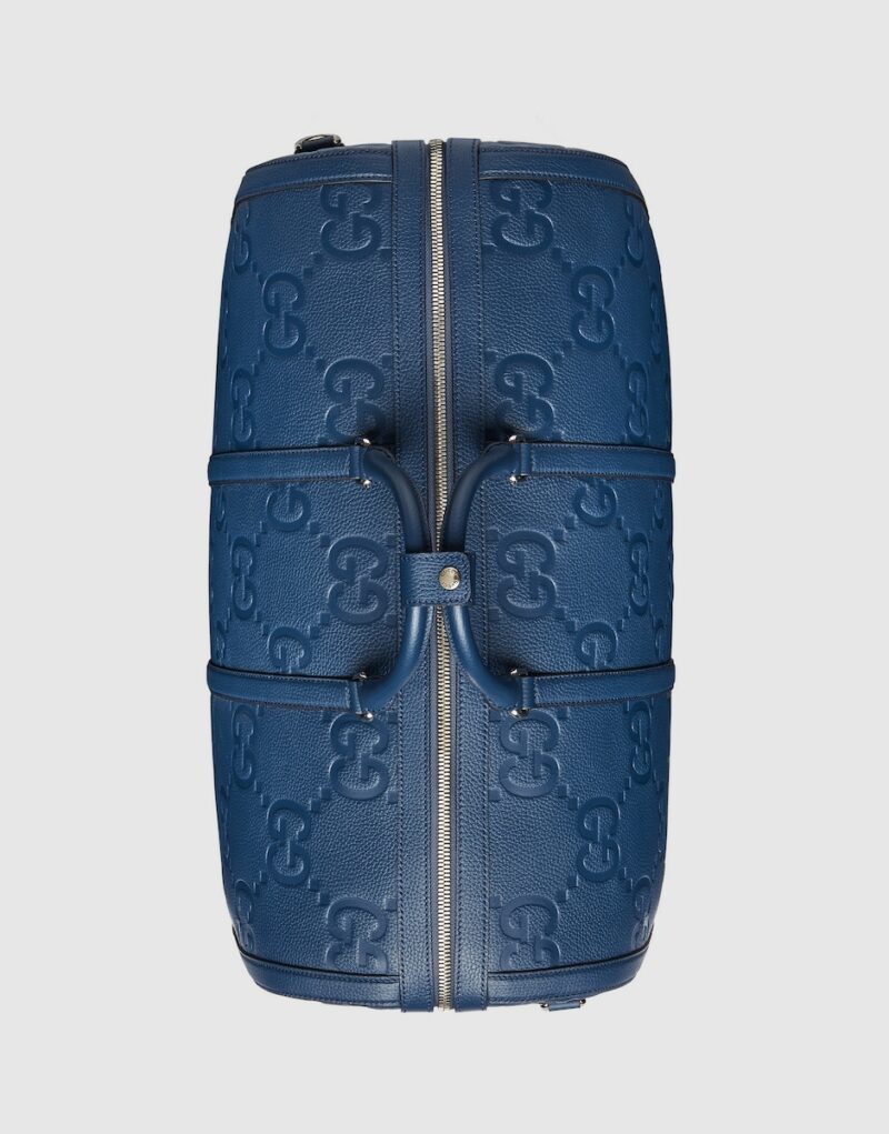 Gucci Jumbo GG Large Duffle Bag Blue For Men 20.5 In/ 52 Cm 725129 AABY7 4236