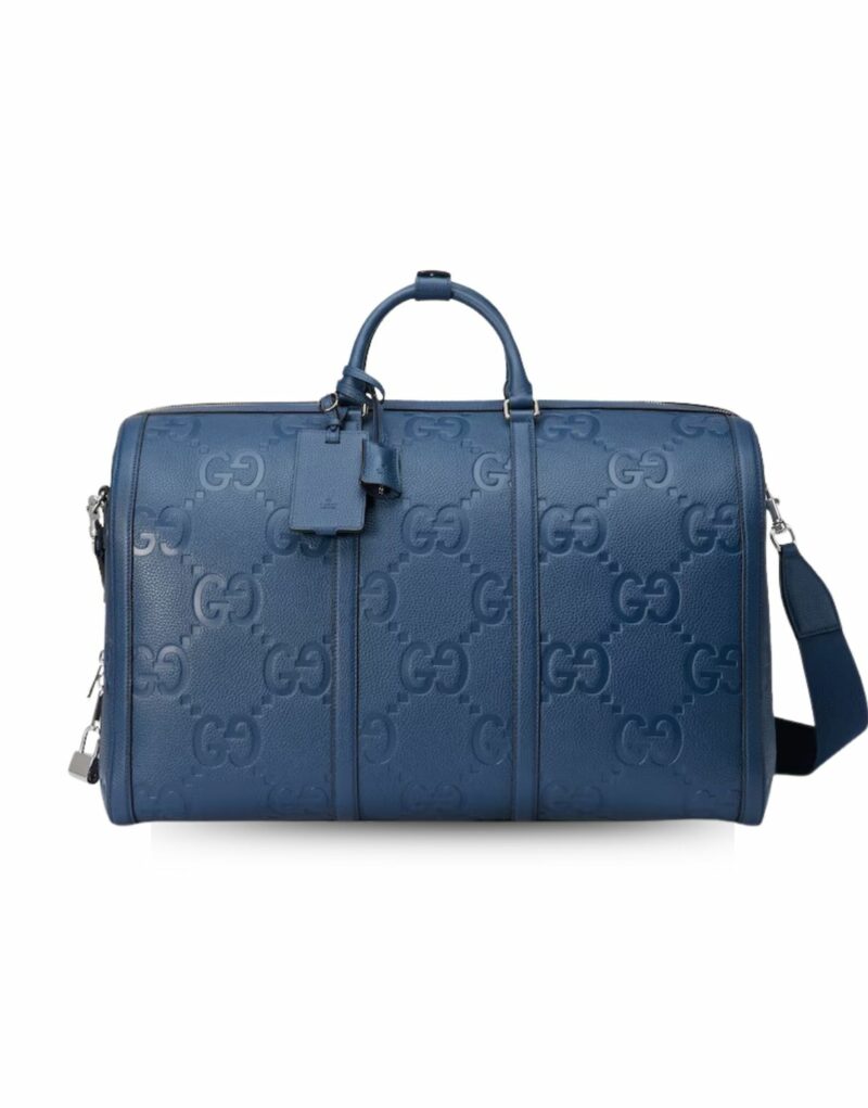 Gucci Jumbo GG Large Duffle Bag Blue For Men 20.5 In/ 52 Cm 725129 AABY7 4236
