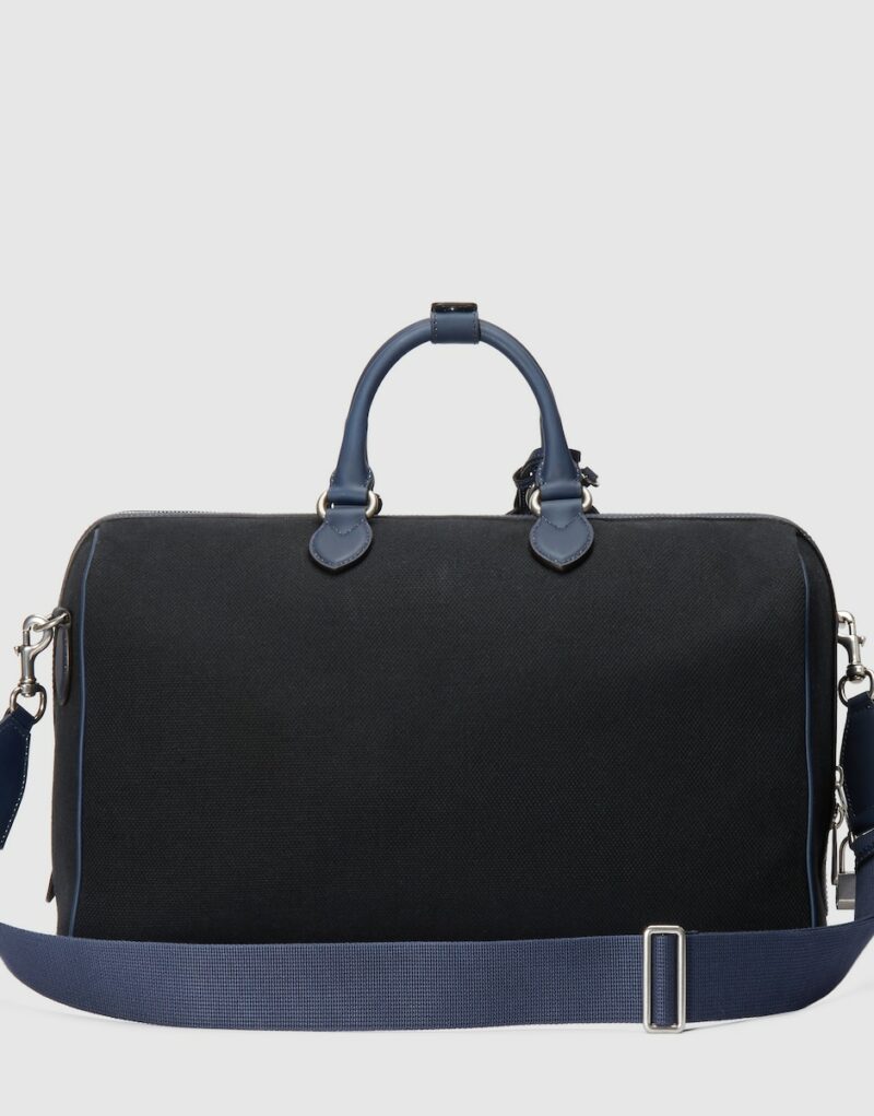 Gucci Large Duffle Bag With Print Black For Men 17.7 In/ 45 Cm 771178 FACSY 8643