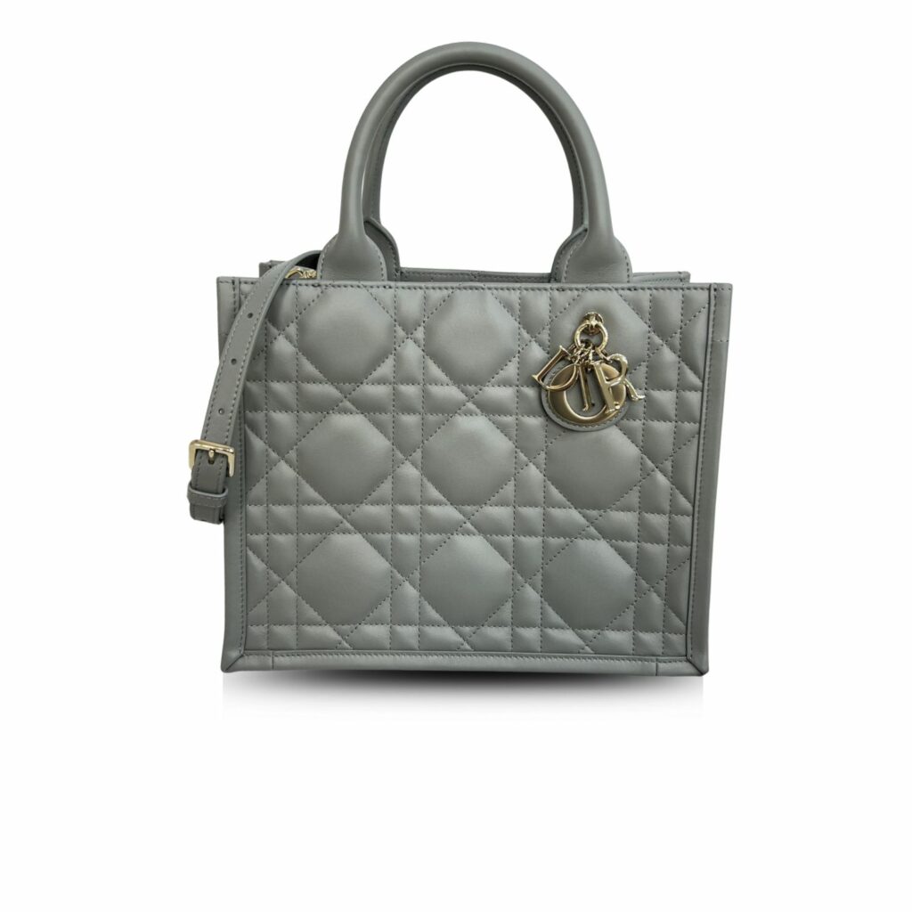 Dior Small Book Tote Bag Grey For Women 10,4in/26,5cm